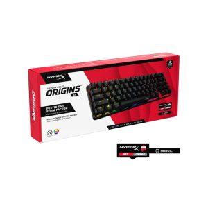 Геймърскa механична клавиатура HyperX Alloy Origins 65, HyperX червени суичове, Черен - Image 7