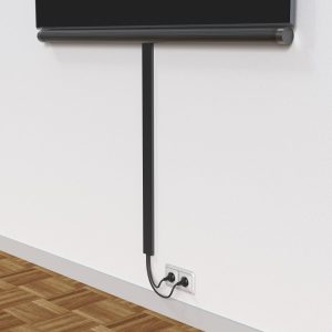 Магнитен кабелен канал HAMA, 90 cm, Монтиране на стена, Черен - Image 3