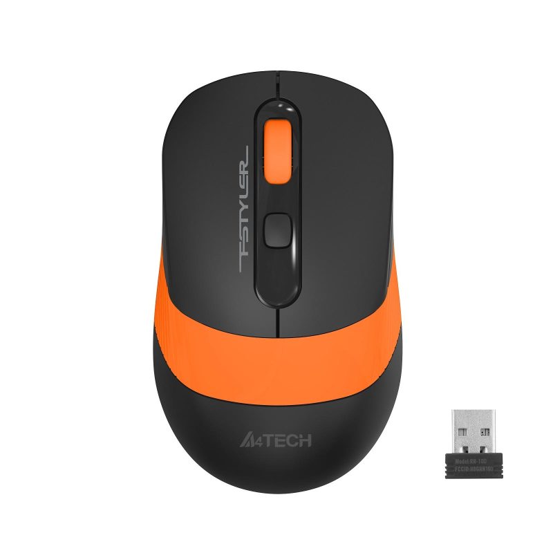 Оптична мишка A4tech FG10S Fstyler, Черен/Оранжев