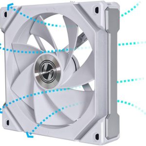 Вентилатор Lian Li Uni Fan REVERSE SL V2, 120mm, ARGB, Бял - Image 4