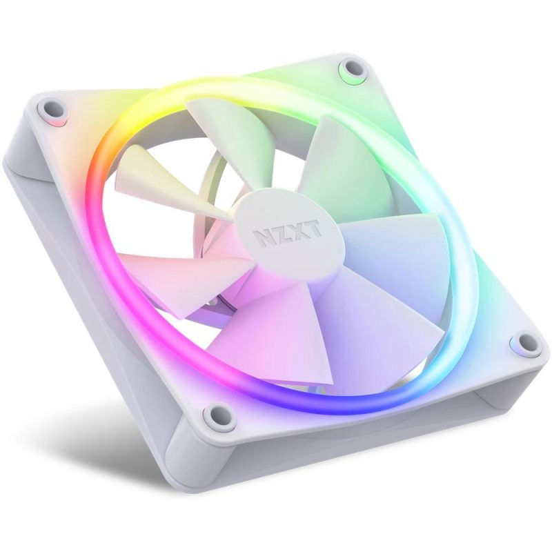 Комплект вентилатори NZXT F120 RGB White 3 броя и NZXT RGB контролер - Image 2