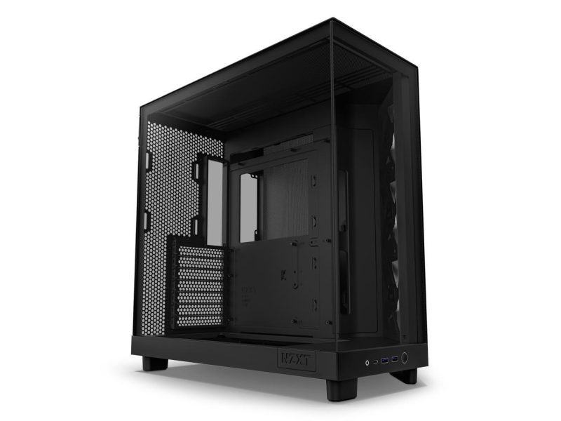 Кутия NZXT H6 Flow RGB Matte Black - Middle Tower - Image 5