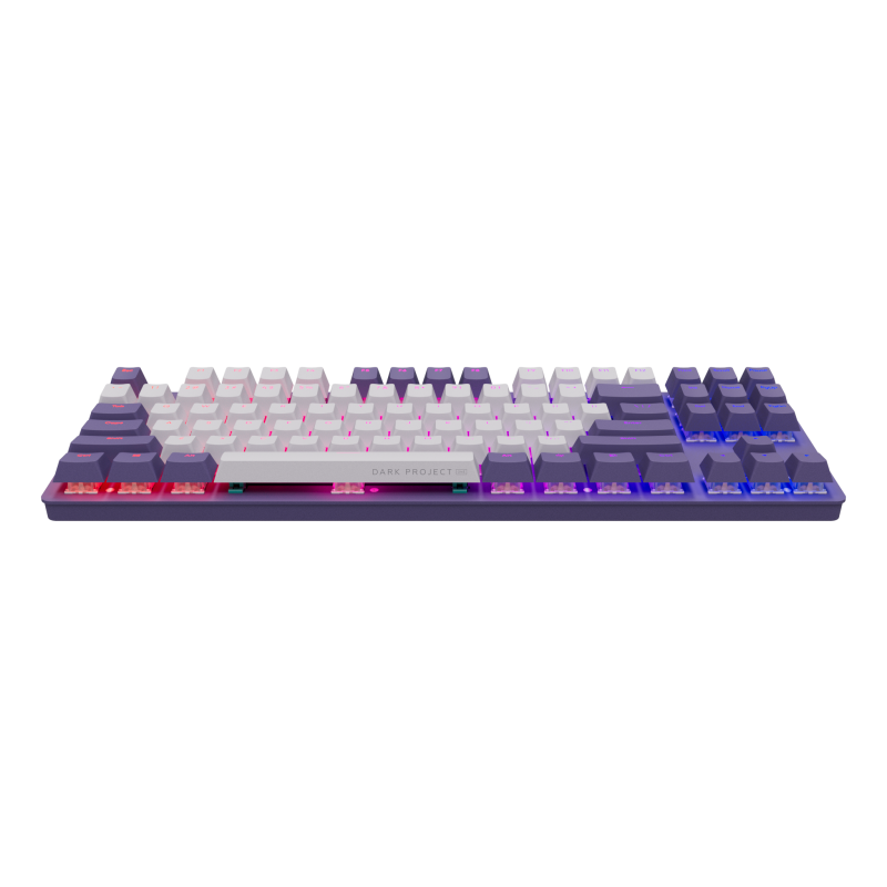Геймърскa механична клавиатура Dark Project KD87A Violet - G3MS Sapphire Switches, RGB, PBT Keycaps - Image 3