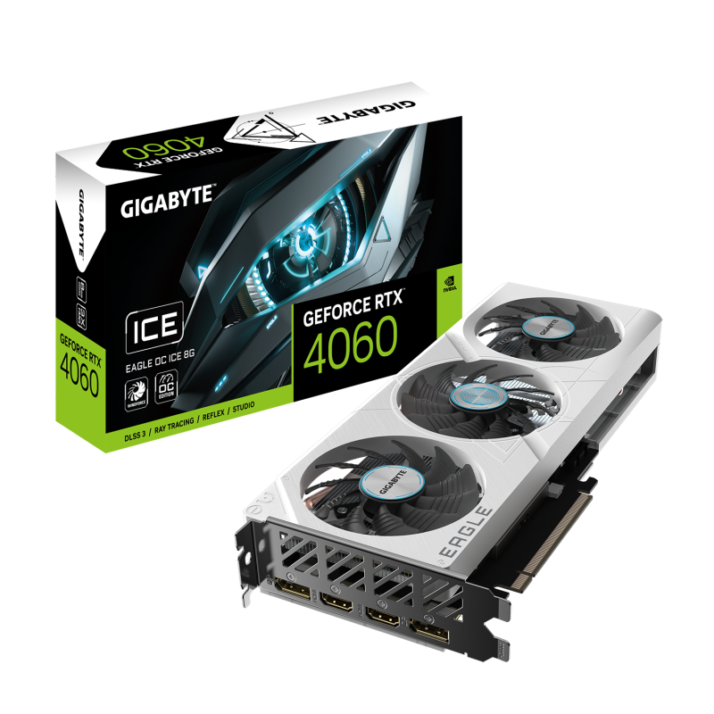 Видео карта GIGABYTE RTX 4060 EAGLE OC ICE - Image 9