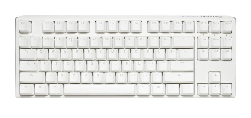 Геймърскa механична клавиатура Ducky One 3 Pure White TKL Hotswap Cherry MX Clear, RGB, PBT Keycaps - Image 2
