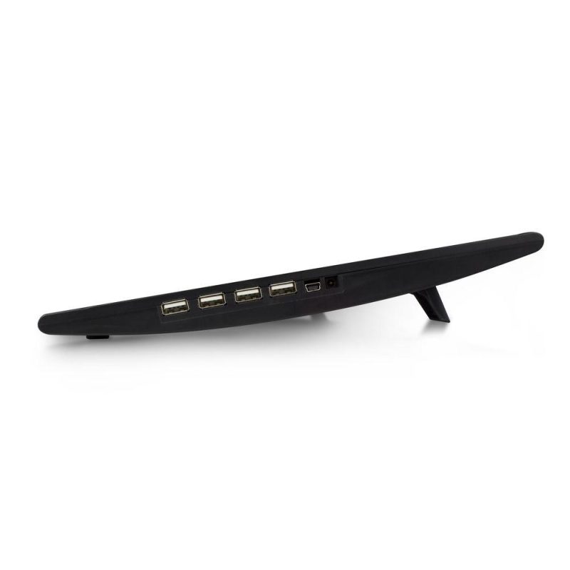 Охладител за лаптоп ACT, До 17", С два вентилатора, USB хъб, Черен - Image 6
