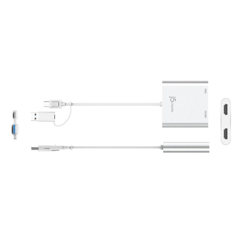 Адаптер j5create JCA365, За 2 монитора, USB-C - 2 x HDMI - Image 3