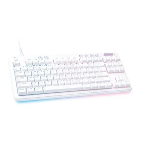 Геймърска механична клавиатура Logitech G G713, TKL, Tactile, RGB LED, US Layout, бяла