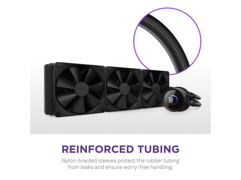 Охладител за процесор NZXT Kraken 360 Black, 1.54 "LCD Display - Image 5