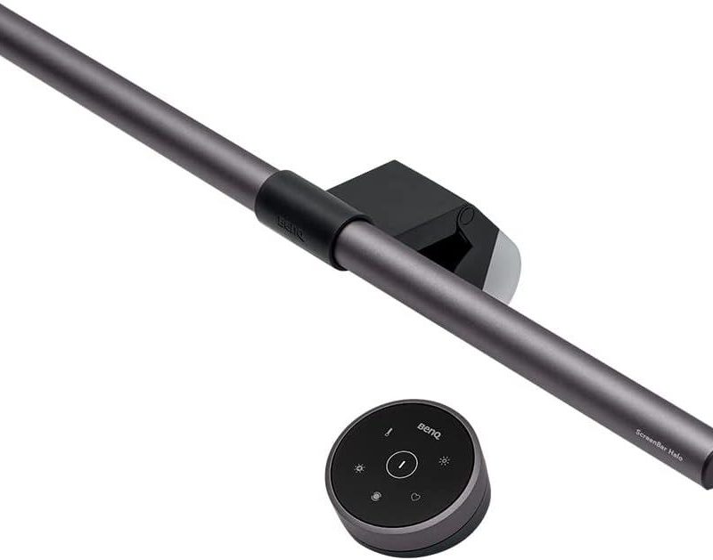 Лампа за четене за монитор BenQ CLIP ScreenBar Halo, 3 режима, Безжичен контролер