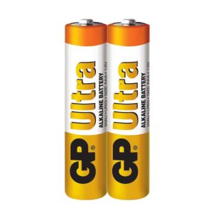 Алкална батерия GP ULTRA LR03, AAA, 2 бр. в опаковка / shrink, 1.5V, 24AU