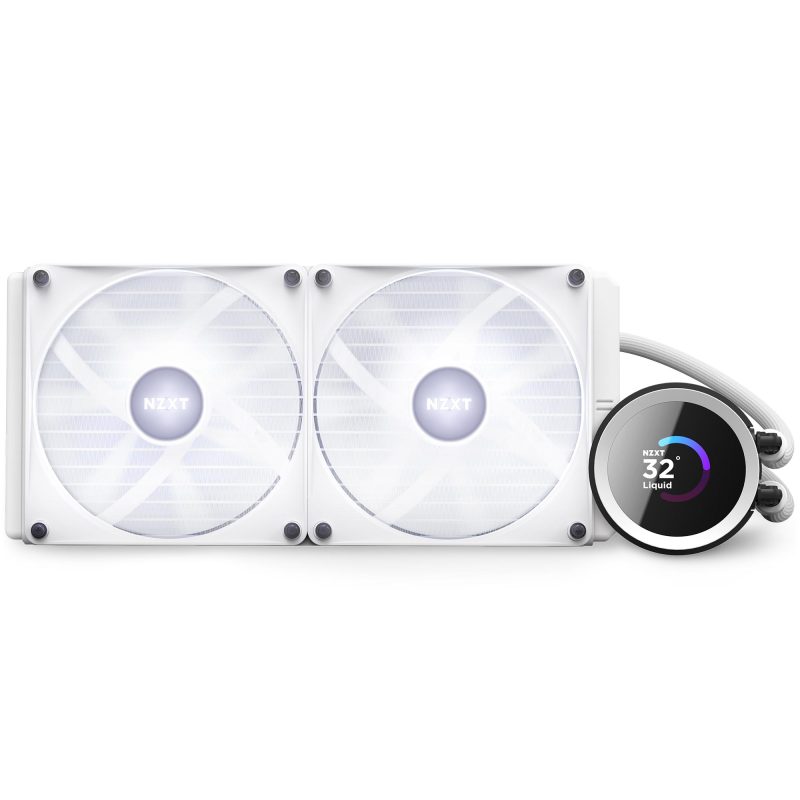 Охладител за процесор NZXT Kraken 280 RGB White, LCD Display - Image 8