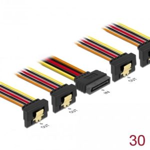 Кабел Power SATA - 4 x SATA 15 Pin, 30cm - Image 3