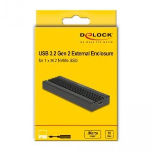 Външно чекмедже Delock, За M.2 NVMe PCIe SSD, USB-C 3.2 Gen 2, 10 Gbps - Image 6