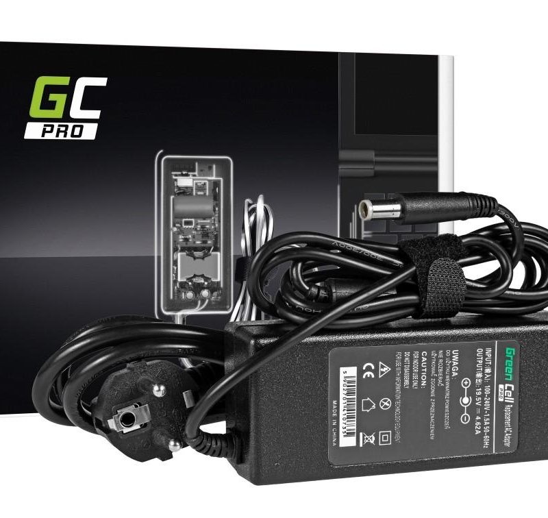 Захранване за лаптоп GREEN CELL, GC-AD09P-DELL, 19.5V, 4.62A