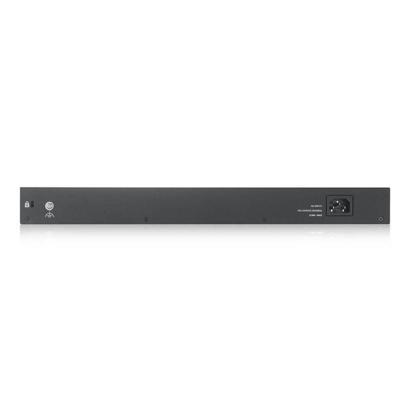 Суич ZyXEL GS-2220-28HP, 24 портов Layer2+, 24x Gigabit PoE + 4x Gigabit combo (RJ45/SFP), Управляем - Image 3
