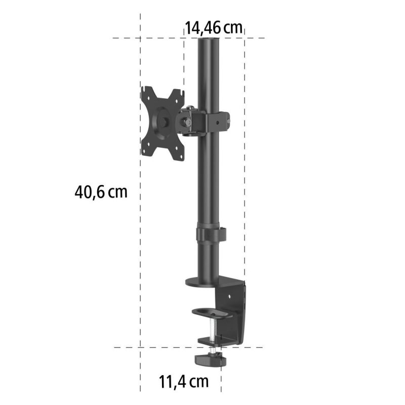 Стойка за монитор за бюро HAMA, Регулируема, 13" - 32", 10 кг, Черен - Image 6