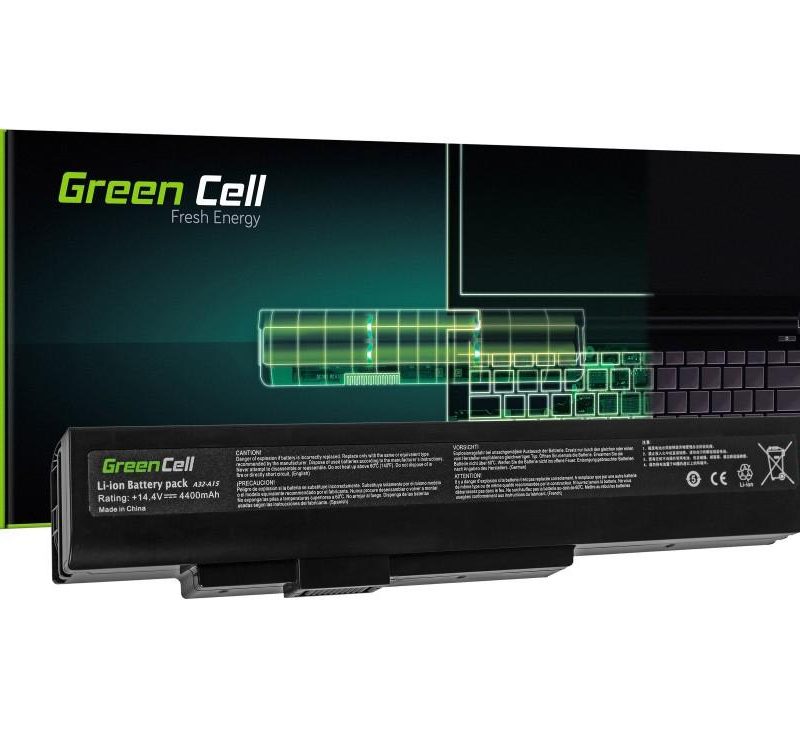 Батерия за лаптоп GREEN CELL FPCBP344, Fujitsu LifeBook N532 NH532 MSI A6400 CR640 CX640 MS-16Y1, 14,4V, 4400mA