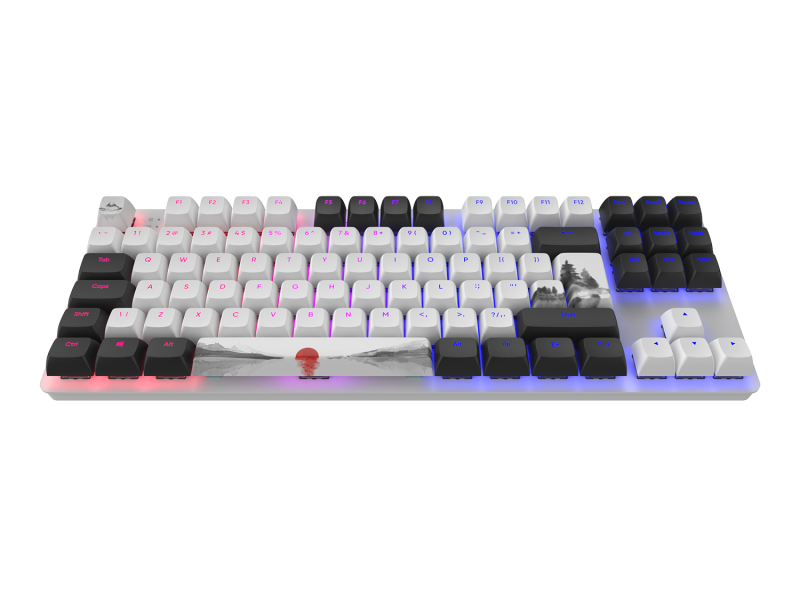 Геймърскa механична клавиатура Dark Project 87 Fuji RGB TKL - G3MS Sapphire Switches, ABS - Image 2