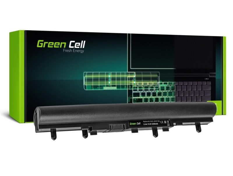Батерия  за лаптоп GREEN CELL, Acer Aspire E1-522 E1-530 E1-532 E1-570 E1-572 V5-531 V5-571 AL12A32, 14.4V, 2200mAh - Image 2
