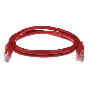 Мрежов пач кабел ACT U/UTP, CAT 6, RJ-45 - RJ-45, 2 m, Медни проводници, Червен, Булк опаковка - Image 2