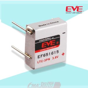 Литиево тионилхлоридна  батерия LTC-3PN  EP651615 industrial 3,6V  400mAh EVE BATTERY