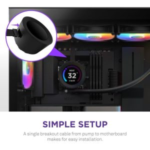 Охладител за процесор NZXT Kraken Elite 360 RGB Black, LCD Display - Image 4