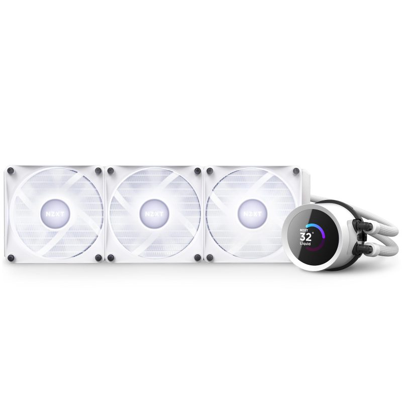 Охладител за процесор NZXT Kraken 360 RGB White, LCD Display - Image 11