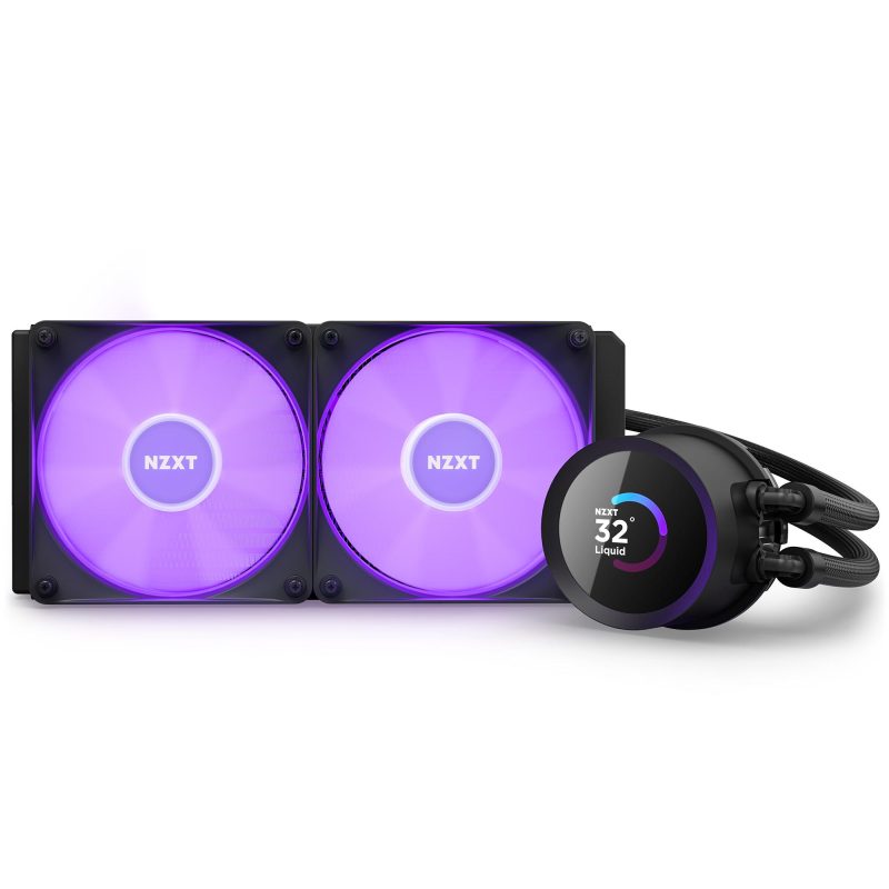 Охладител за процесор NZXT Kraken 240 RGB Black, LCD Display - Image 7
