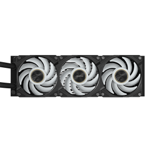 Охладител за процесор Gigabyte AORUS WATERFORCE X II 360 Black, LCD Display - Image 4