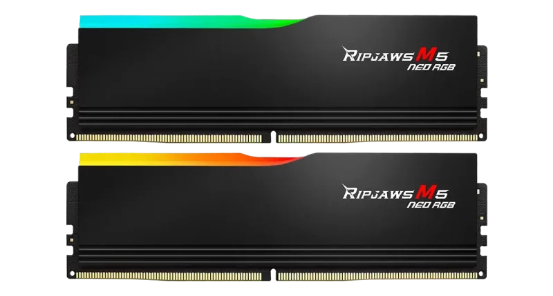 Памет G.SKILL Ripjaws M5 Neo RGB Black 64GB(2x32GB) DDR5-6000 - AMD EXPO