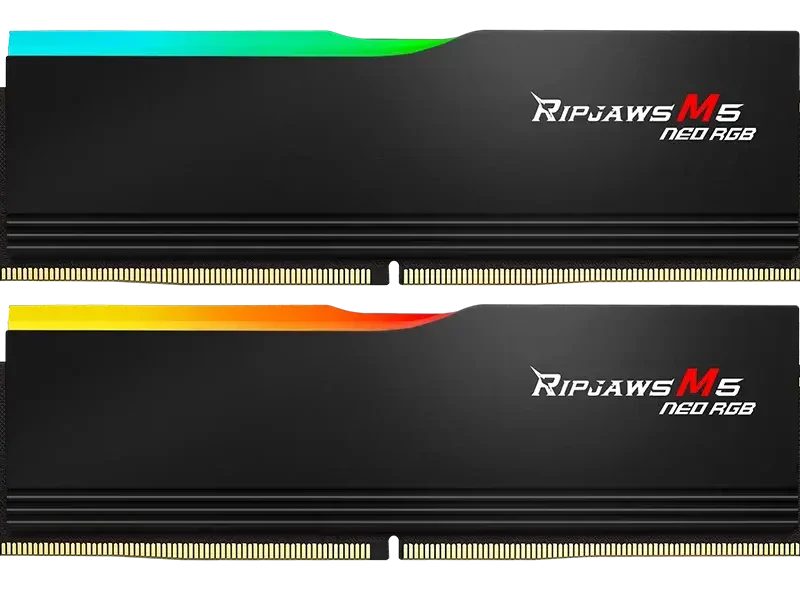 Памет G.SKILL Ripjaws M5 Neo RGB Black 64GB(2x32GB) DDR5-6000 - AMD EXPO