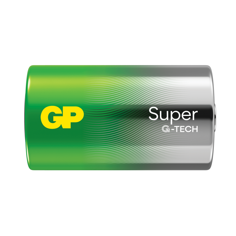 Алкална батерия GP SUPER LR20, 2 бр. в опаковка / shrink, 1.5V GP-BA-13A21-S2 - Image 2