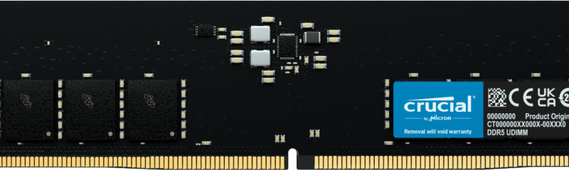 Памет CRUCIAL 16GB DDR5 4800 MHz UDIMM CL40