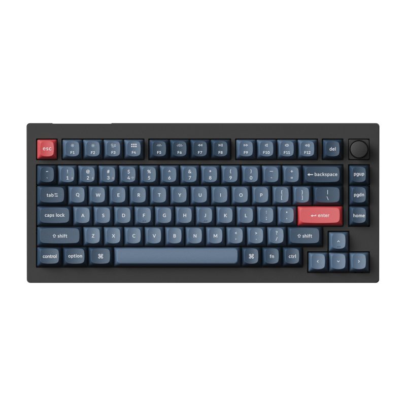 Механична клавиатура Keychron V1 MAX QMK 75% Carbon Black - Wireless - Image 2