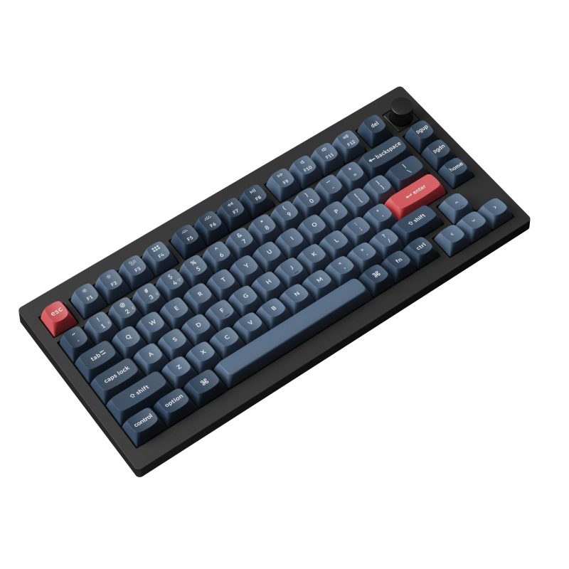 Механична клавиатура Keychron V1 MAX QMK 75% Carbon Black - Wireless - Image 6