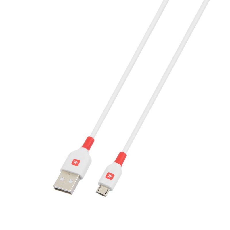 Кабел Skross, micro-USB - USB-A 2.0 мъжко, 1.2м, Бял - Image 2