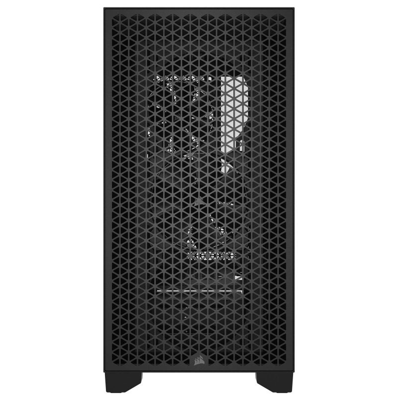 Кутия Corsair 3000D Airflow Mid Tower, Tempered Glass, Черна - Image 2