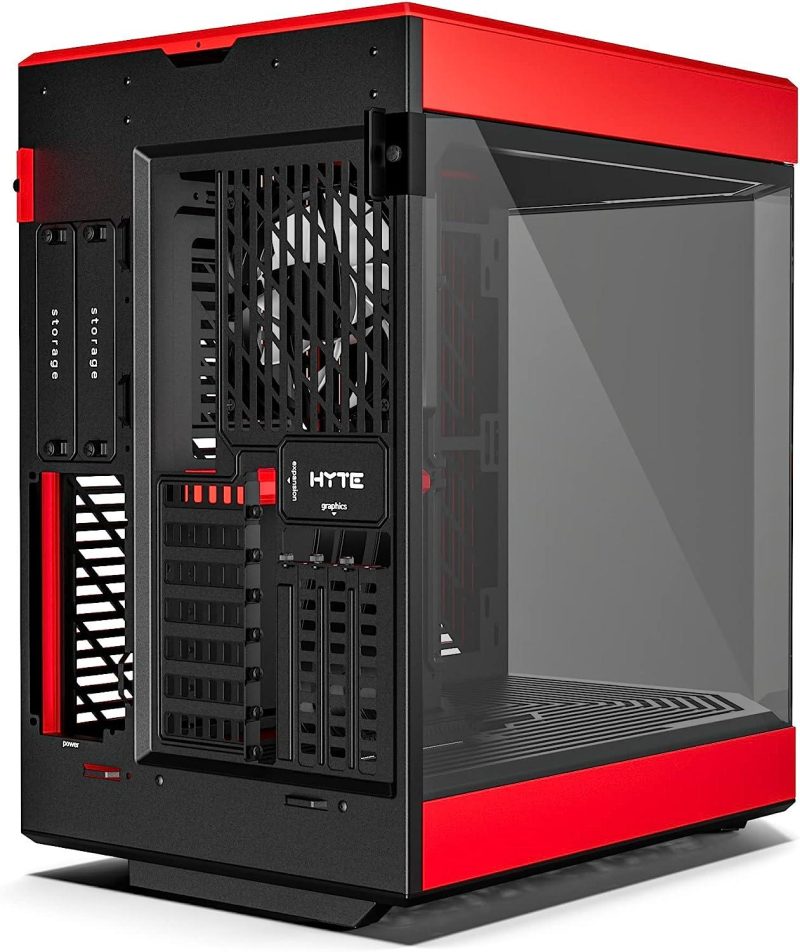 Кутия HYTE Y60 Tempered Glass, Mid-Tower, Черно и Червено - Image 4