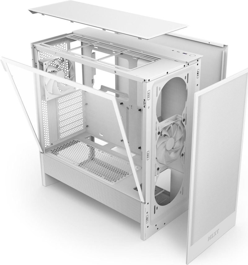 Кутия NZXT H5 Flow 2024 White, Mid-Tower - Image 9