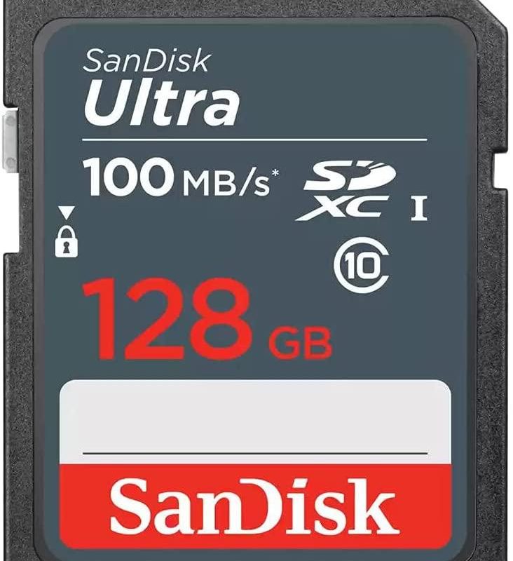 Карта памет SANDISK Ultra SDXC, 128GB, Class 10 UHS-I, 100 Mb/s
