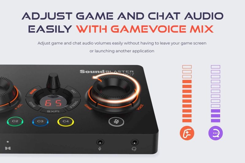 Външна звукова карта Creative Sound Blaster GC7, USB-C, Super X-FI, PC, Mac, PS 4/5, Xbox, Nintendo Switch - Image 7