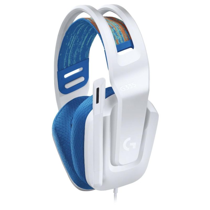 Геймърски слушалки Logitech G335, Микрофон, Бели - Image 2