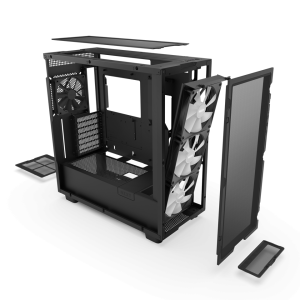 Кутия NZXT H7 Flow RGB Matte Black Mid-Tower - Image 7