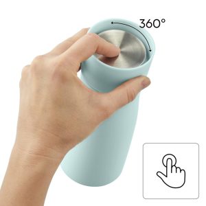 Термо чаша Xavax To Go, 400 ml, Изолирана, Отвор за напитки, Пастелно синьо - Image 15