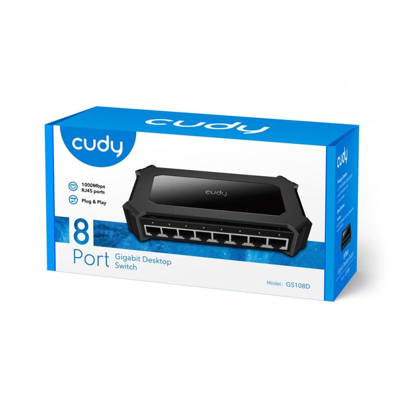 Суич Cudy GS108D, 8 портов, 10/100/1000, Auto-MDI/MDIX - Image 5