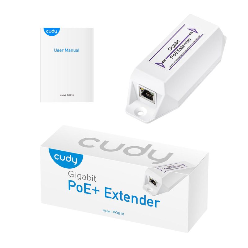 Удължител за LAN кабел Cudy POE10, До 100м., PoE - Image 6