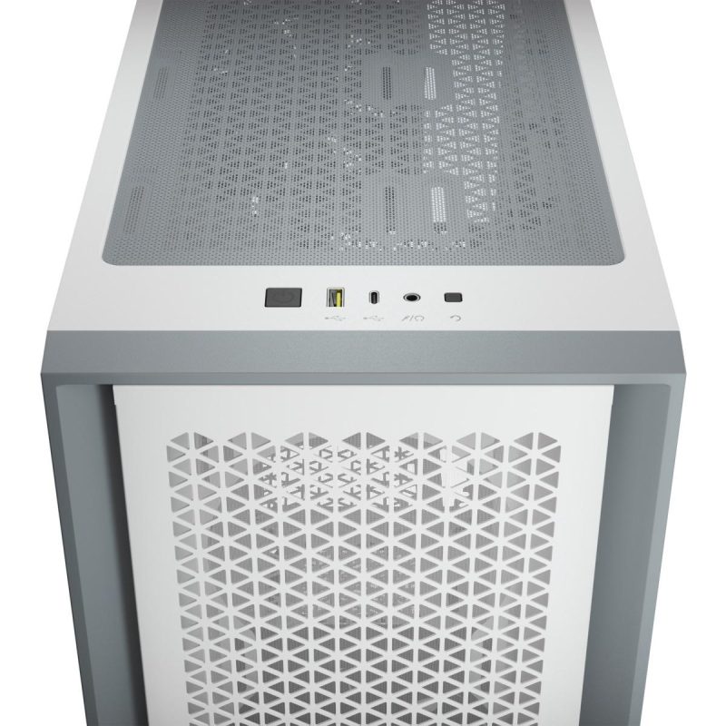 Кутия Corsair 4000D Airflow Mid Tower, Tempered Glass, Бяла - Image 6
