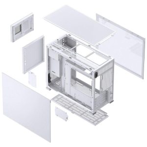 Кутия Jonsbo D31 Screen TG, mATX, Бял - Image 9