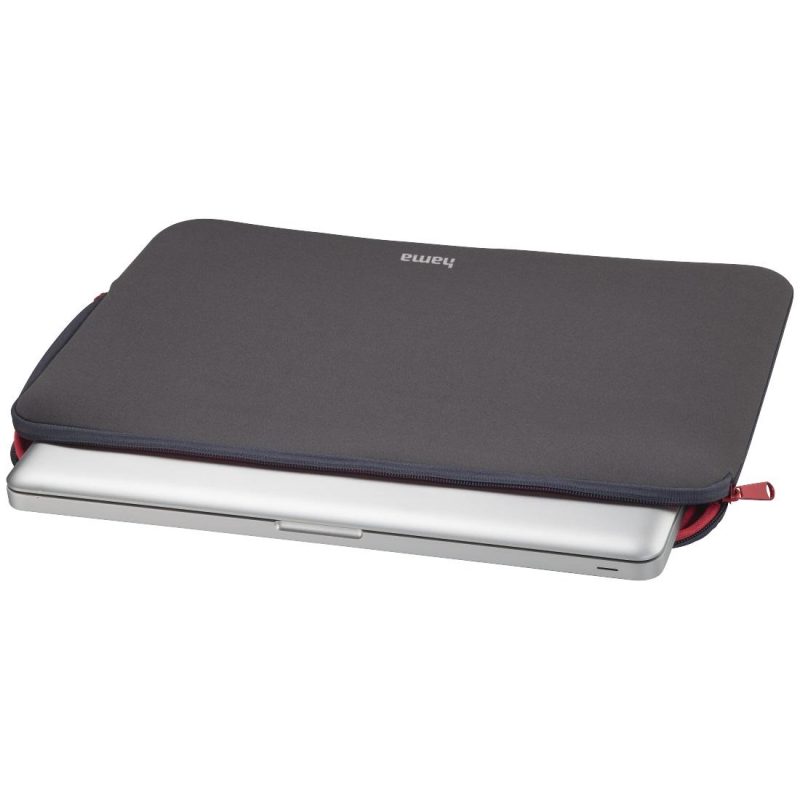 Калъф за лаптоп HAMA Neoprene, До 40 cm (15.6"), Цип, Сив - Image 2